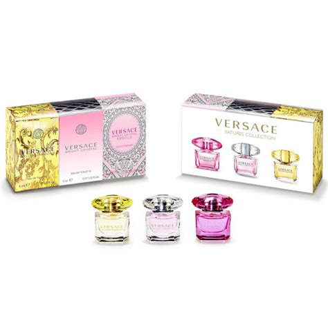 versace women's miniature trio collection gift set|versace mini aftershave.